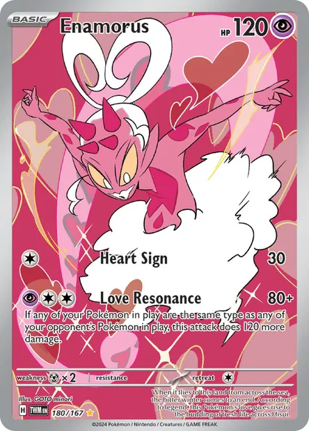 Enamorus, Pokémon card TWM 180 — Twilight Masquerade set