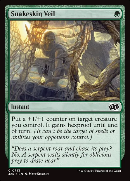 Snakeskin Veil, Magic card J25 713 — Foundations Jumpstart set