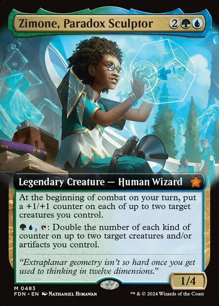Zimone, Paradox Sculptor, Magic card FDN 483 — Foundations set