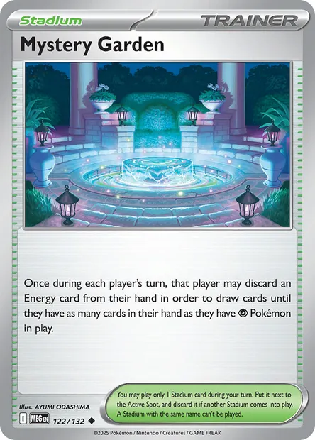 Mystery Garden, Pokémon card MEG 122 — Mega Evolution set