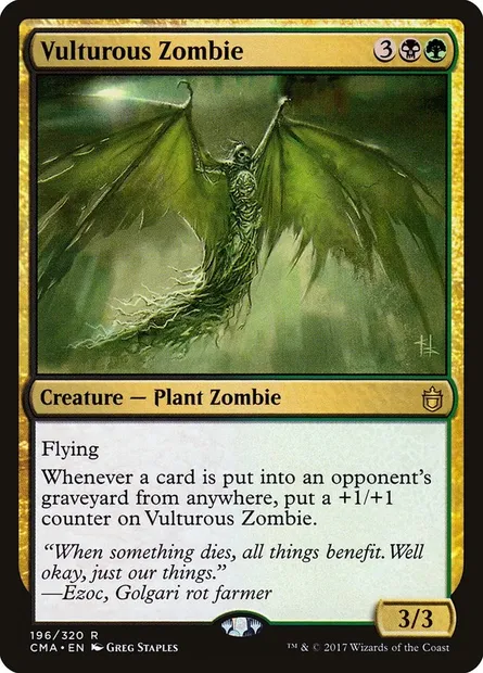 Zombie rapace, carte Magic CMA 196 — extension Commander Anthology