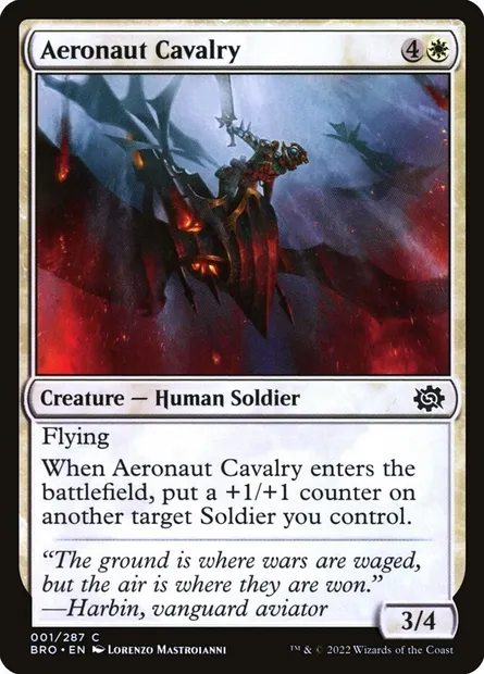 Aeronaut Cavalry, Magic card BRO 1 — The Brothers' War set