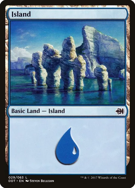 Island, Magic card DDT 29 — Duel Decks: Merfolk vs. Goblins set