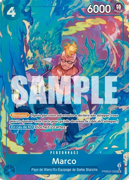 Marco, carte One Piece PRB02-008 — extension ONE PIECE CARD THE BEST VOL.2