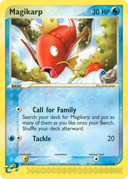 Magikarp, Pokémon card DR 60 — Dragon set