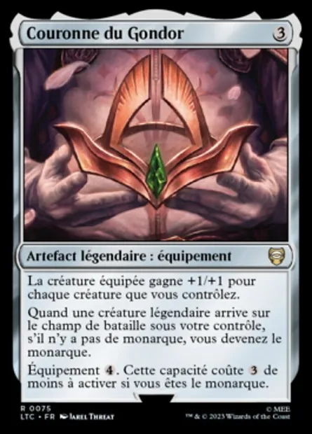 Couronne du Gondor, carte Magic LTC 75 — extension Tales of Middle-earth Commander