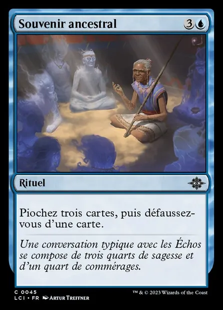 Souvenir ancestral, carte Magic LCI 45 — extension The Lost Caverns of Ixalan