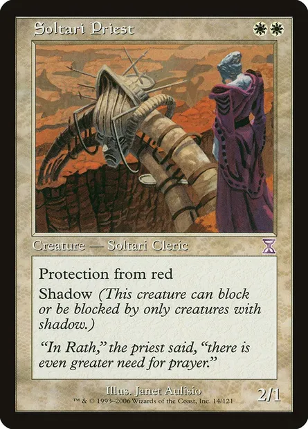 Soltari Priest, Magic card TSB 14 — Time Spiral Timeshifted set