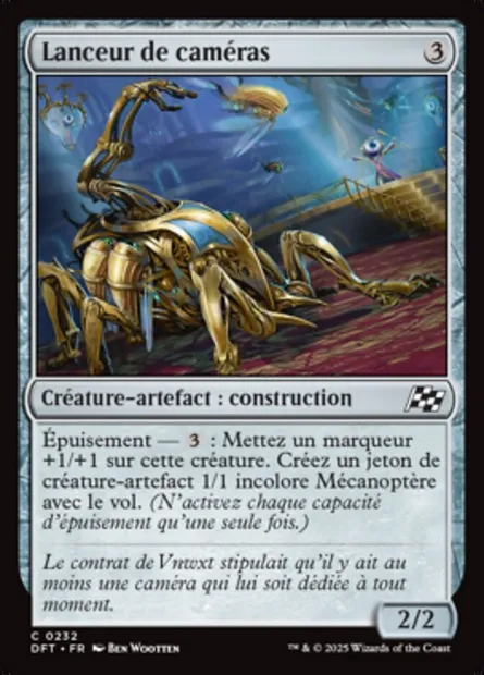 Lanceur de caméras, carte Magic DFT 232 — extension Aetherdrift