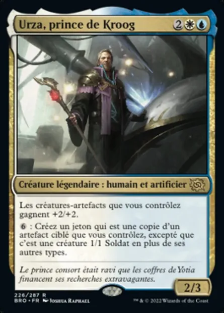 Urza, prince de Kroog, carte Magic BRO 226 — extension La Guerre Fratricide