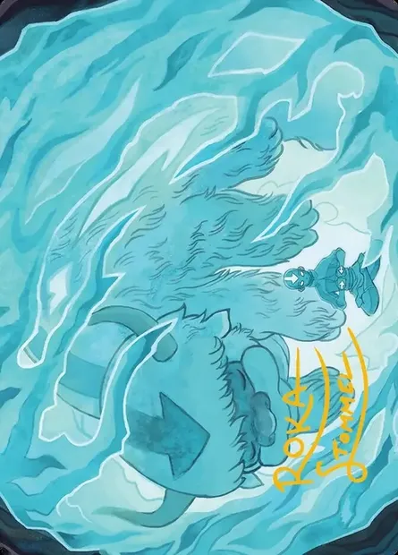 Aang's Iceberg // Aang's Iceberg, Magic card ATLA 40 — Avatar: the Last Airbender Art Series set