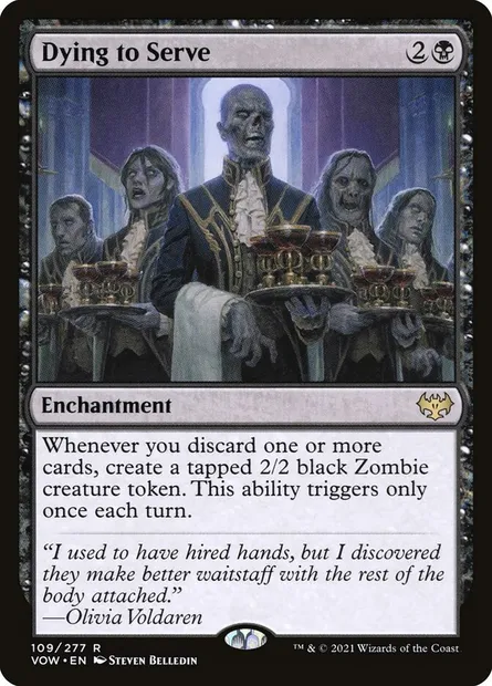 Dying to Serve, Magic card VOW 109 — Innistrad: Crimson Vow set