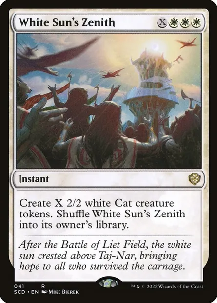 White Sun's Zenith, Magic card SCD 41 — Starter Commander Decks set