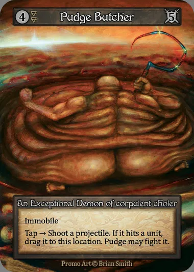 Pudge Butcher, carte Sorcery PRO 039 — extension Promotional
