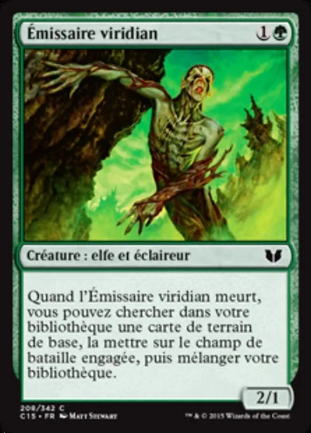 Émissaire viridian, carte Magic C15 208 — extension Commander 2015