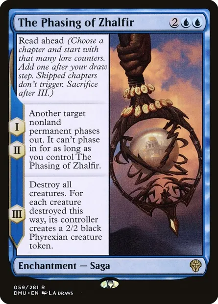 The Phasing of Zhalfir, Magic card DMU 59 — Dominaria United set