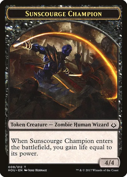 Sunscourge Champion, Magic card THOU 9 — Hour of Devastation Tokens set