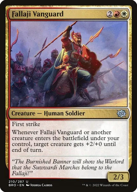 Fallaji Vanguard, Magic card BRO 210 — The Brothers' War set