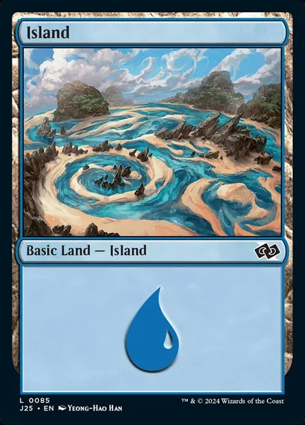 Island, Magic card J25 85 — Foundations Jumpstart set