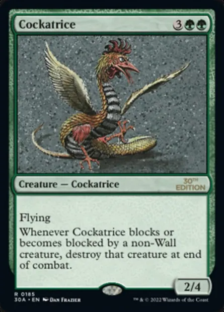 Cocatrix, carte Magic 30A 185 — extension 30th Anniversary Edition