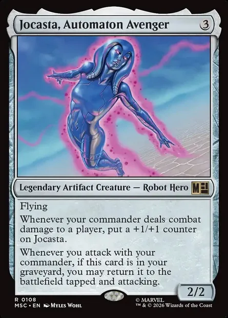 Jocasta, Automaton Avenger, Magic card MSC 108 — Marvel Super Heroes Commander set