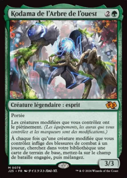 Kodama de l'Arbre de l'ouest, carte Magic J25 78 — extension Foundations Jumpstart