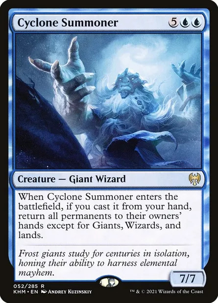 Cyclone Summoner, Magic card KHM 52 — Kaldheim set