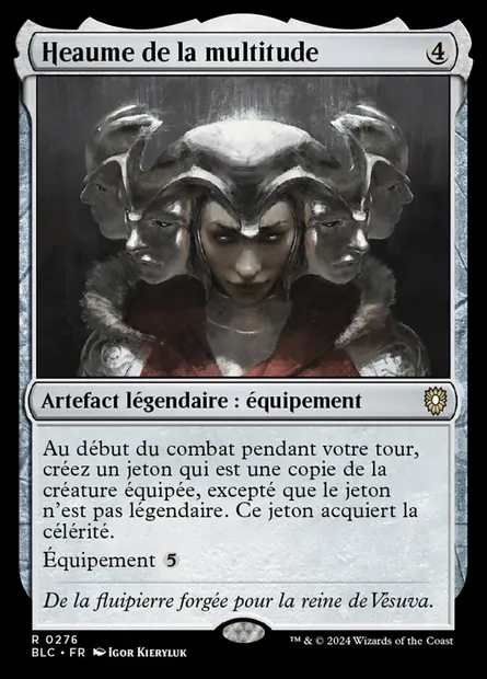 Heaume de la multitude, carte Magic BLC 276 — extension Bloomburrow Commander