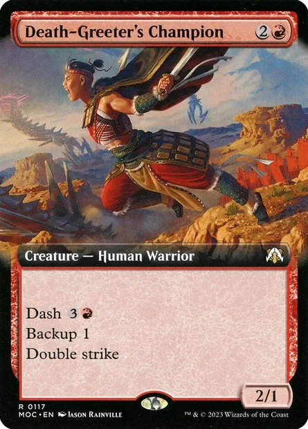 Death-Greeter's Champion, Magic card MOC 117 — March of the Machine Commander set