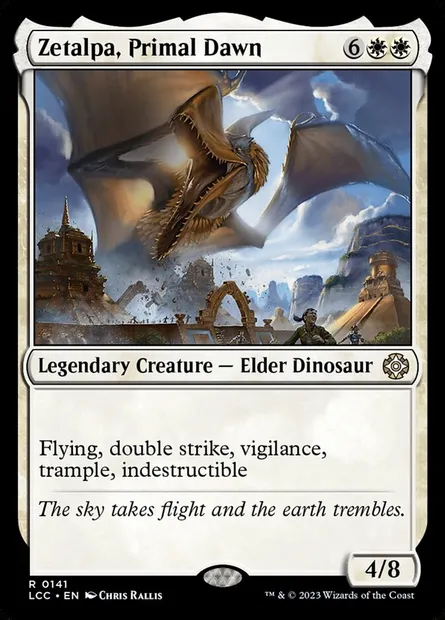 Zetalpa, Primal Dawn, Magic card LCC 141 — The Lost Caverns of Ixalan Commander set