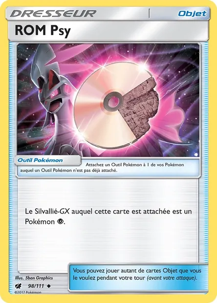 ROM Psy, carte Pokémon CIN 98 — extension Invasion Carmin
