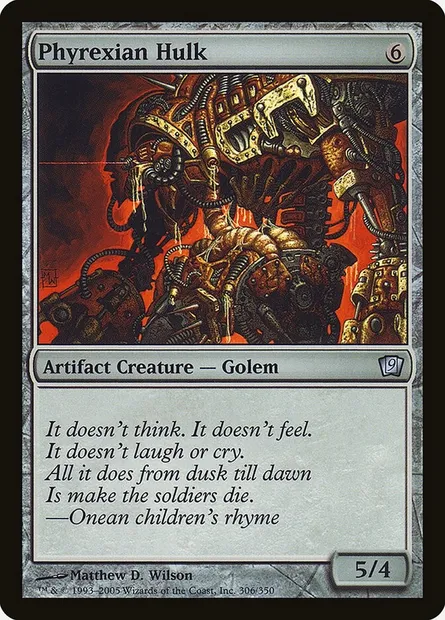 Phyrexian Hulk, Magic card 9ED 306★ — Ninth Edition set
