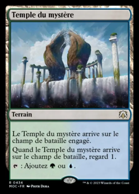 Temple du mystère, carte Magic MOC 434 — extension March of the Machine Commander