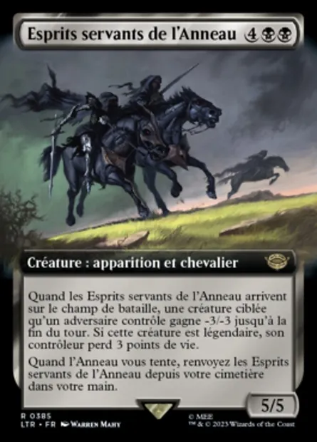 Esprits servants de l'Anneau, carte Magic LTR 385 — extension Le Seigneur des Anneaux : chroniques de la Terre du Milieu