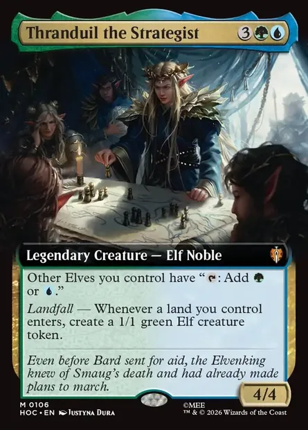 Thranduil the Strategist, Magic card HOC 106 — The Hobbit Eternal set