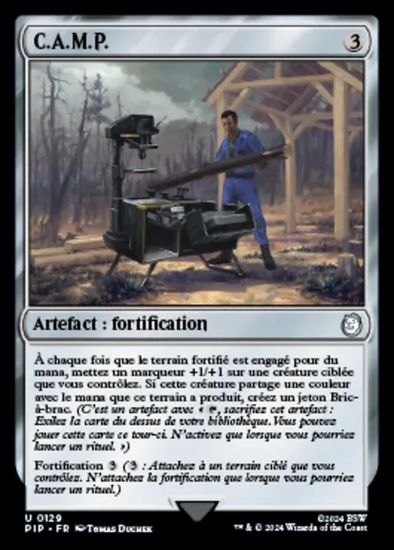 C.A.M.P., carte Magic PIP 129 — extension Fallout