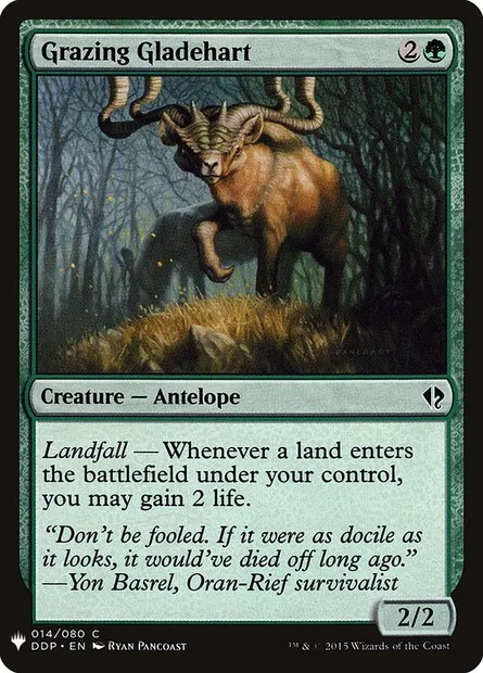 Cerfeclair paissant, carte Magic PLST DDP-14 — extension The List
