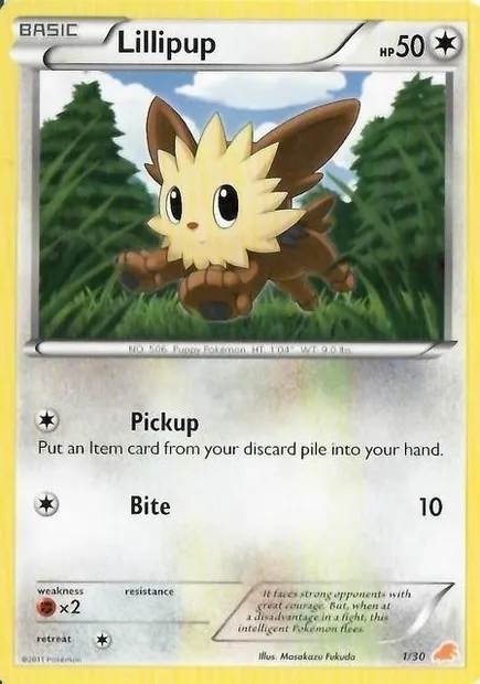 Ponchiot, carte Pokémon TK5E 001 — extension BW Trainer Kit Excadrill