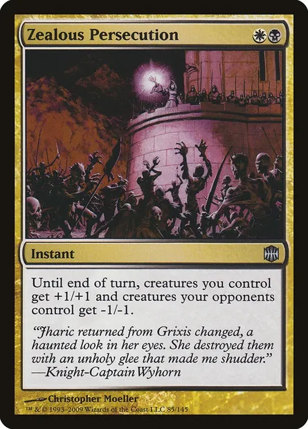 Zealous Persecution, Magic card ARB 85 — Alara Reborn set