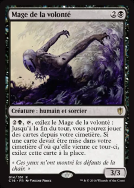 Mage de la volonté, carte Magic C16 14 — extension Commander 2016