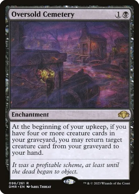 Oversold Cemetery, Magic card DMR 96 — Dominaria Remastered set