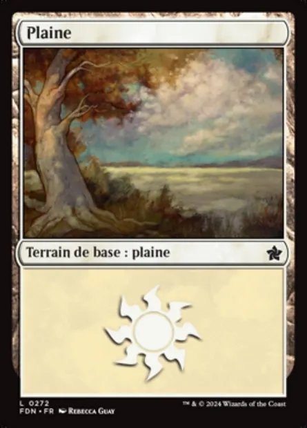 Plaine, carte Magic FDN 272 — extension Foundations