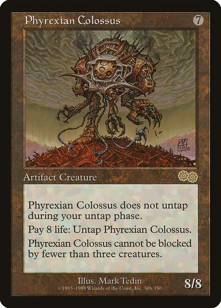 Colosse Phyrexian, carte Magic USG 305 — extension Epopée d'Urza