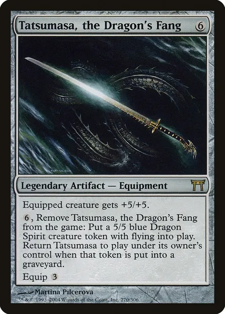 Tatsumasa, the Dragon's Fang, Magic card CHK 270 — Champions of Kamigawa set