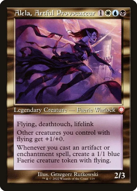 Alela, Artful Provocateur, Magic card BRC 119 — The Brothers' War Commander set