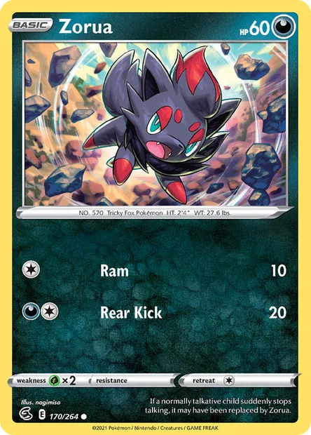 Zorua, Pokémon card FST 170 — Fusion Strike set