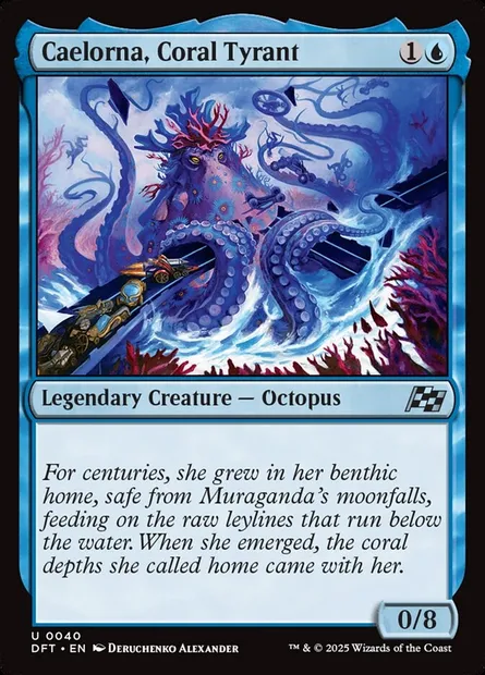 Caelorna, Coral Tyrant, Magic card DFT 40 — Aetherdrift set
