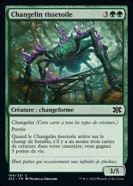 Changelin tissetoile, carte Magic 2X2 164 — extension Double Masters 2022