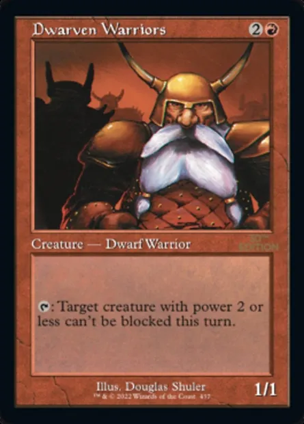 Dwarven Warriors, Magic card 30A 437 — 30th Anniversary Edition set