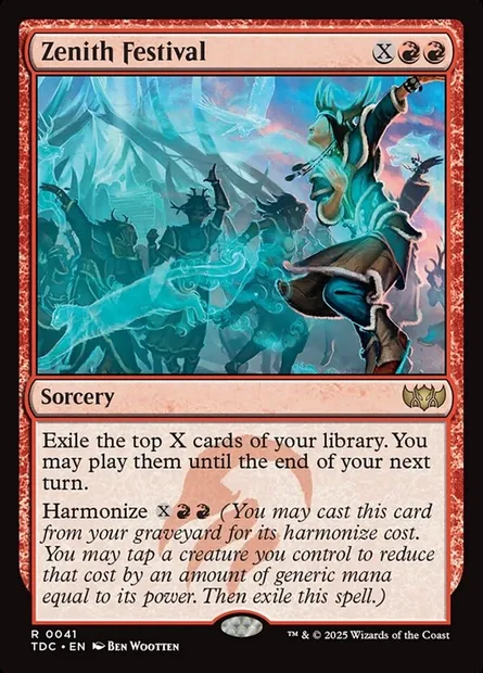 Zenith Festival, Magic card TDC 41 — Tarkir: Dragonstorm Commander set